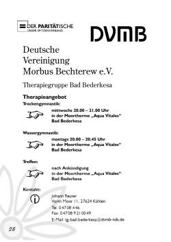 Deutsche Vereinigung Morbus Bechterew e.V.