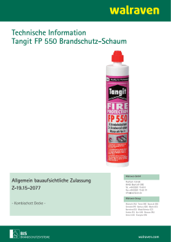 Tangit FP 550 Schaumschott Decke - dt. Zulassung