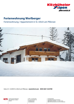 Ferienwohnung Werlberger in St. Ulrich am Pillersee