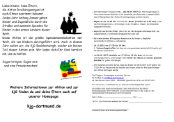 Info&uuml;bersicht Sternsingen 2017