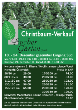Informationen und Preisliste - Seedamm