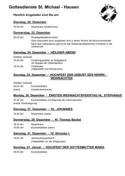 Hausen - Pfarreiengemeinschaft Christi Himmelfahrt Kleinwallstadt