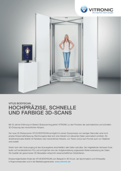 Hochpr&auml;zise, schnelle und farbige 3D-Scans