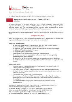 Pflegehelfer (m/w) - (Altenpflege)? Jobs in München!