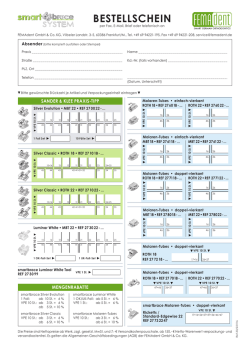 smartbrace SYSTEM Brackets und Bukkalröhrchen