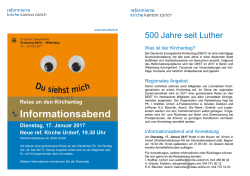 Informationsabend - bei der Evangelisch