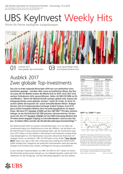 UBS KeyInvest Weekly Hits