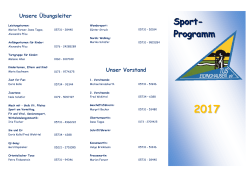 Sport- Programm - Tus