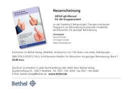 an der Dialektisch Behavioralen Therapie orientiertes