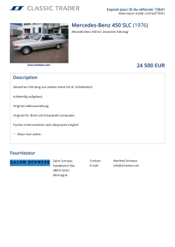 Mercedes-Benz 450 SLC (1976) 24 500 EUR