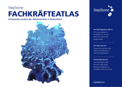 Weitere Informationen finden Sie im beigefügten Fachkräfteatlas