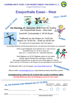 Eissporthalle Essen - West - Gehörlosen – Turn