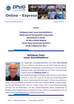 Online Express 08/2016 - dpolg-rlp