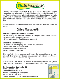 Office Manager/in