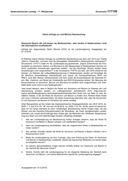Drucksachen allgemein - Nieders&auml;chsischer Landtag