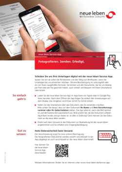 Infoblatt neue leben Service