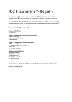 ICC Incoterms&reg;