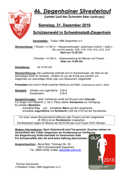 46. Ziegenhainer Silvesterlauf