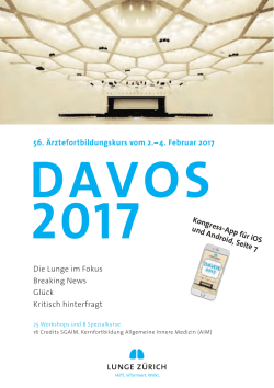 Lunge-Zürich - Ärztekongress Davos von LUNGE ZÜRICH