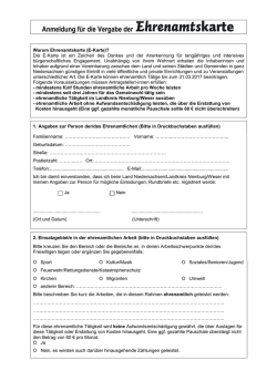 Ehrenamtskarte