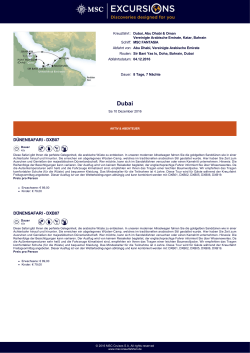 ausführliche Information - Compass Kreuzfahrten GmbH mit der