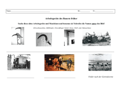 J-Arbeitsgeräte des Bauern früher - 2016