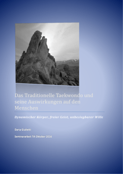 Das Traditionelle Taekwondo und seine Auswirkungen auf den
