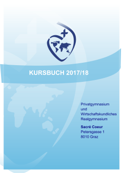 kursbuch 2017/18 - Sacré Coeur Graz