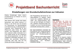 Einstellungen von Grundschullehrer_innen zur Inklusion