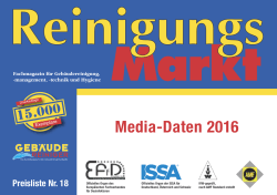 Media-Daten 2016 - Reinigungs Markt