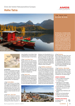 Hohe Tatra - AMOS Reisen