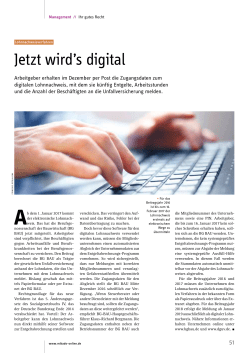Jetzt wird`s digital