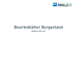 Bezirksblätter Burgenland - Regionalmedien Austria AG