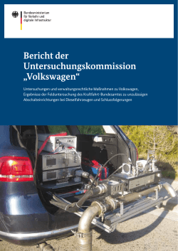 Bericht der Untersuchungskommission „Volkswagen“
