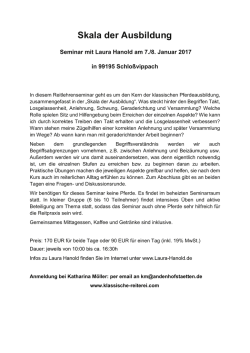 Skala der Ausbildung
