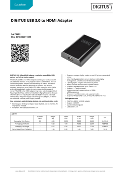DIGITUS USB 3.0 to HDMI Adapter