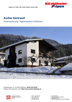 Ascher Gertraud in Kelchsau