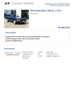 Mercedes-Benz 560 SL (1988) 49 500 EUR