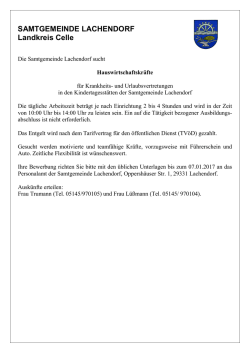 Hauswirtschaftskr&auml;fte als Urlaubs