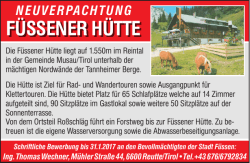 Neuverpachtung Füssener Hütte