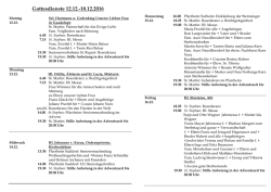 Gottesdienste 12.12.