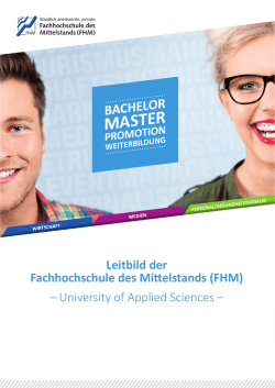 University of Applied Sciences - Fachhochschule des Mittelstands