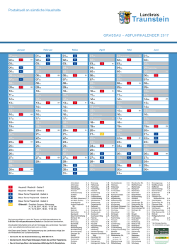 Grassau-Abfuhrkalender 2015/2016