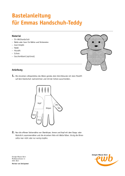 Bastelanleitung für Emmas Handschuh-Teddy
