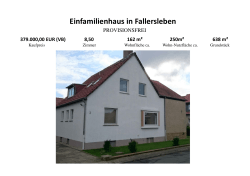 Einfamilienhaus in Fallersleben