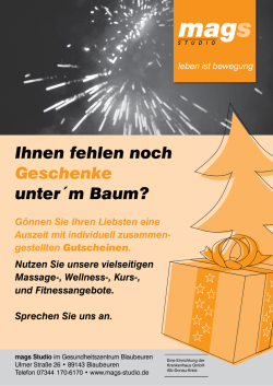 Ihnen fehlen noch Geschenke unter&acute;m Baum?