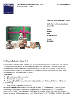 DreiMeister Pr&auml;sentbox Xmas 2016