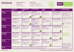 Speiseplan 51. KW 19.12. bis 23.12.2016