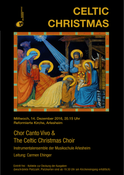 celtic christmas - Musikschule Arlesheim