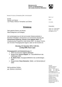 Einladung - Land NRW